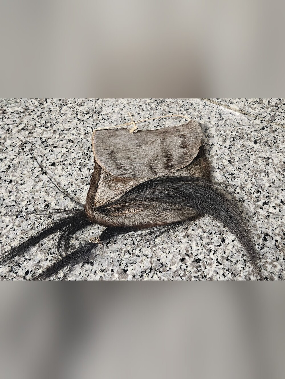 Genuine Handmade Hair On Hide Fur Pouch Handbag Sporran Style Bag